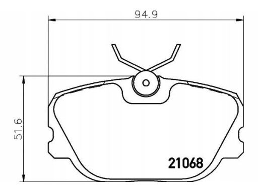 2106804 Klocek Hamulcowy Kpl. Textar