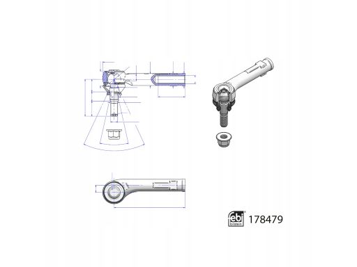 Fe178479 Końcówka Drążka Kierowniczego L Pasuje Do: Ford Ecosport, Fie