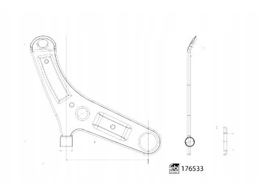Fe176533 Wahacz Zawieszenia Koła Przód L Dół Dół 19 Mm Pasuje Do: Niss