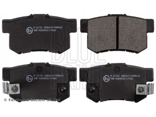 Adh24247 Klocek Hamulcowy Kpl. Tył , Pasuje Do: Acura Rl, Rsx, Honda