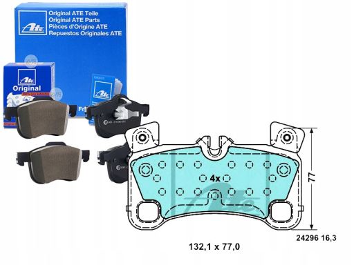 13.0470-4850.2 Klocek Hamulcowy Kpl. Ceramiczny Tył , Pasuje Do: Audi
