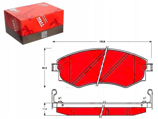 Klocek Hamulcowy Kpl. Gdb3169