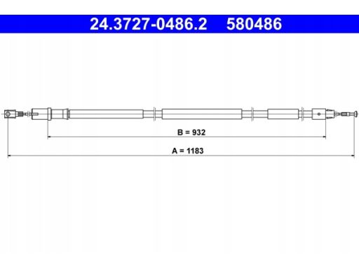 24.3727-0486.2 Linka Hamulca Postojowego Ate