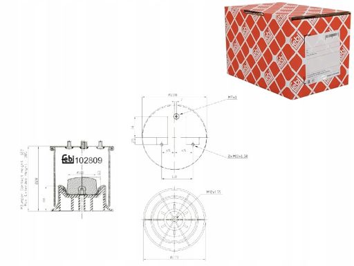 Fe102809 Miech Zawieszenia Pneumatycznego Pasuje Do: Iveco Daily Iv, D