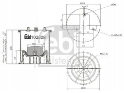 Fe102809 Miech Zawieszenia Pneumatycznego Pasuje Do: Iveco Daily Iv, D
