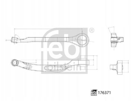 Fe176371 Wahacz Zawieszenia Koła Przód L Dół Z Tyłu 22 Mm Pasuje Do: A