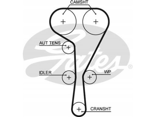 K045550Xs Zestaw Paska Rozrządu Gates