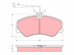 Klocek Hamulcowy Kpl. Gdb447