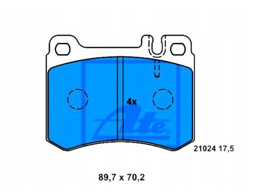 13.0460-4037.2 Klocek Hamulcowy Kpl. Ate