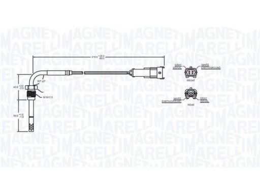 172000243010 Czujnik Temperatury Spalin Magneti Marelli