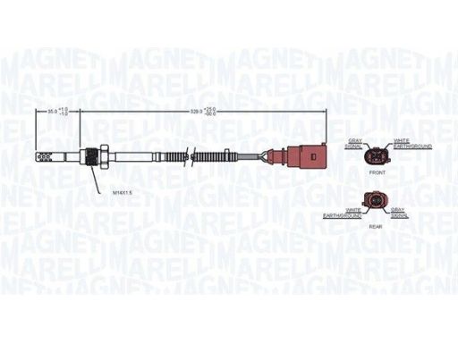 172000029010 Czujnik Temperatury Spalin Magneti Marelli