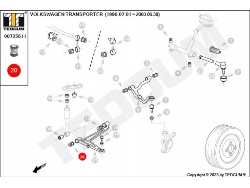 00725611 Tuleja Wahacza Ted-Gum