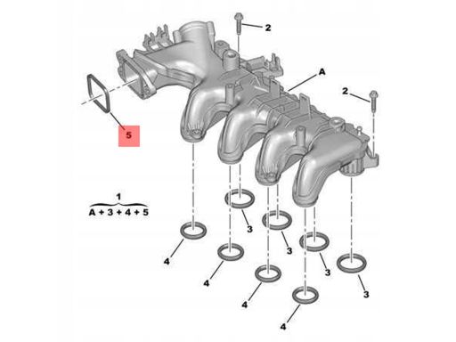 Co450365H Uszczelka Kolektora Ssącego Pasuje Do: Volvo C30, S40 Ii, V5