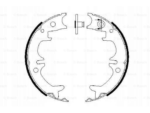 0 986 487 680 Szczęki Hamulca Postojowego Kpl. Bosch