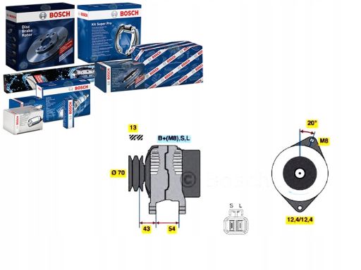 0 986 045 611 Alternator Bosch