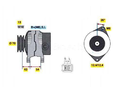 0 986 045 611 Alternator Bosch