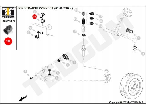 00228474 Guma Drążka Stabilizatora Ted-Gum