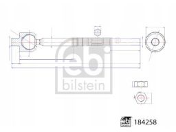 Fe184258 Drążek Kierowniczy Boczny (Bez Końcówki) L/P (Dł.: 243Mm, Z