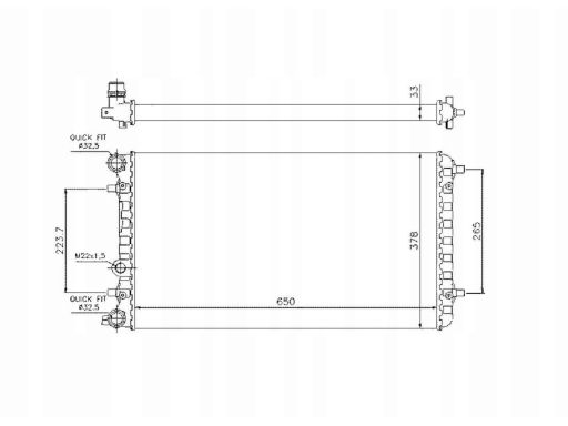 Nrf 509644 Chłodnica Silnika Pasuje Do: Vw New Beetle 1.4-2.5 01.98-10