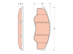 Gdb3500 Klocek Hamulcowy Kpl. Przód , Pasuje Do: Toyota Hilux Vii 2.5D