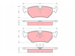 Klocek Hamulcowy Kpl. Gdb1109