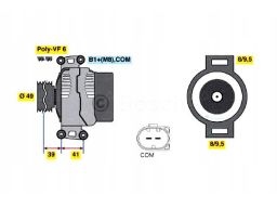 0 986 046 130 Alternator Bosch