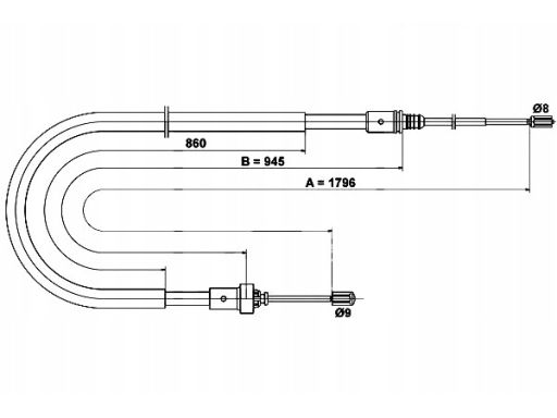 24.3727-0846.2 Linka Hamulca Postojowego Ate