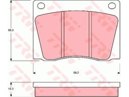 Klocek Hamulcowy Kpl. Gdb531
