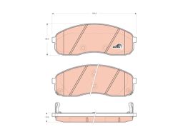 Klocek Hamulcowy Kpl. Gdb3433