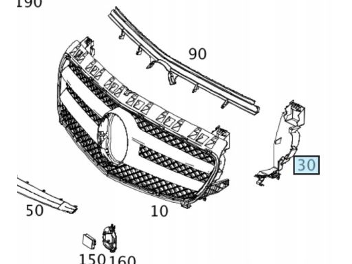 Lewa Kierownica powietrza Mercedes W176