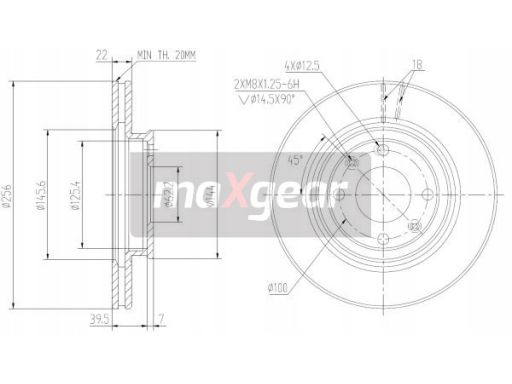 19-2376Max Tarcza Ham. Hyundai P. Accent 05-/I20 08 Maxgear