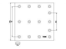 Zestaw Okładzin Szczęk Hamulcowych 1909002