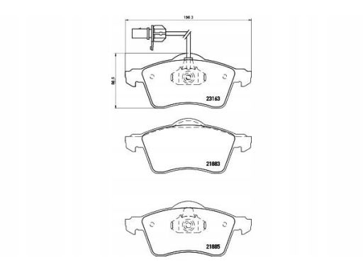Klocek Hamulcowy Kpl. 2188501