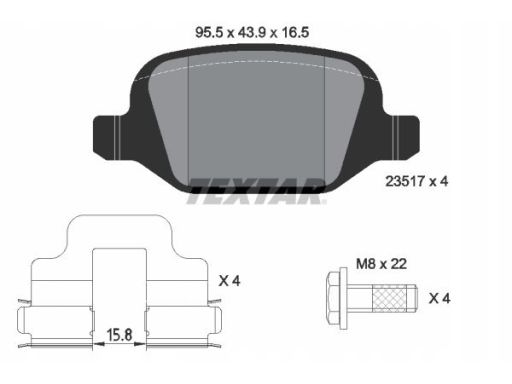 Klocek Hamulcowy Kpl. 2351703