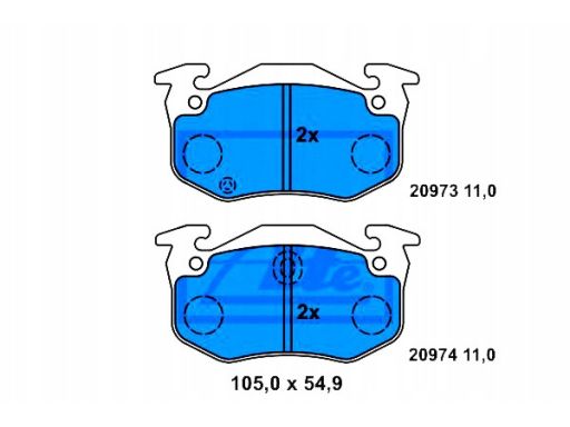 Klocek Hamulcowy Kpl. 13.0460-3954.2