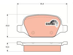 Klocek Hamulcowy Kpl. Gdb1396