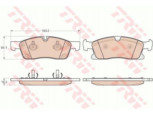 Klocek Hamulcowy Kpl. Gdb1955