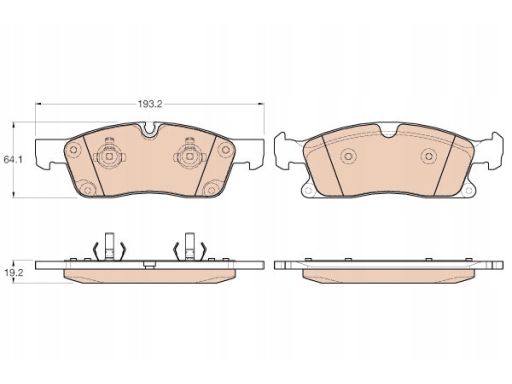 Klocek Hamulcowy Kpl. Gdb1955