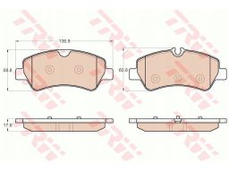 Klocek Hamulcowy Kpl. Gdb1968