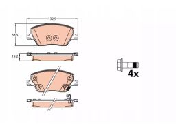 Klocek Hamulcowy Kpl. Gdb2151