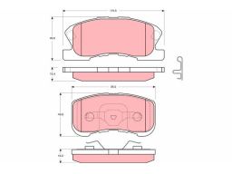 Klocek Hamulcowy Kpl. Gdb3220