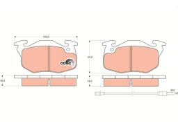 Klocek Hamulcowy Kpl. Gdb327