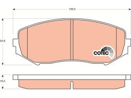 Klocek Hamulcowy Kpl. Gdb3443
