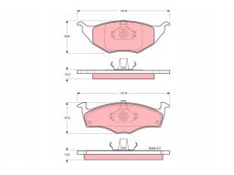 Klocek Hamulcowy Kpl. Gdb1375