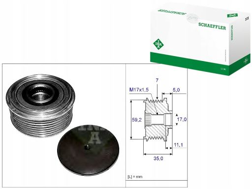 Sprzęgło Jednokierunkowe Alternatora 535 0087 10