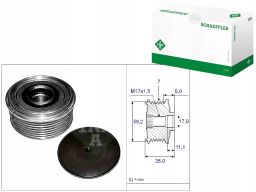 Sprzęgło Jednokierunkowe Alternatora 535 0087 10