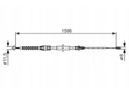 Linka Hamulca Postojowego 1 987 482 379