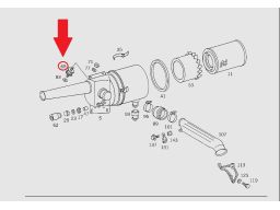 Mocowanie filtra powietrza Mercedes A0009987806