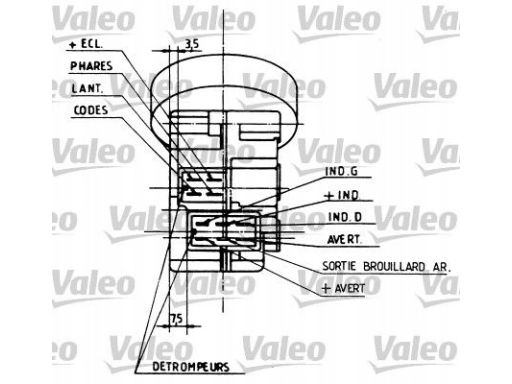 Przełącznik Zespolony Kolumny Kierownicz 251210