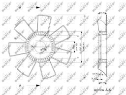 49844 Wiatrak Wentylatora Nrf 49844 Nrf